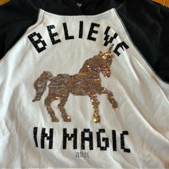 Justice Disney Christmas Pajama Set T-Shirt Hooded Sweatshirt Leggings Lot Sz 8 - Picture 3 of 12